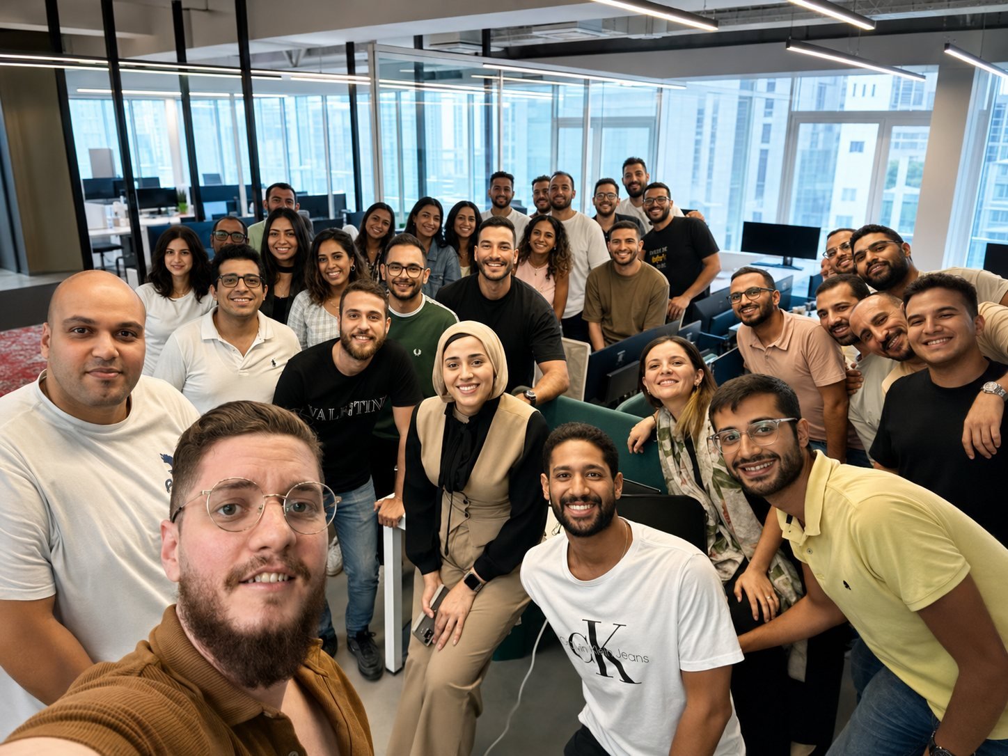 International academy team collaboration moment